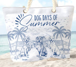 Dog Days Of Summer - Personalized Beach Bag