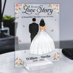Every Love Story Is Beautiful, But Ours Is My Favorite - Personalized Acrylic Plaque
