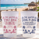 Family & Friends Pool & Bar Party Favors, Proudly Serving Whatever You Brought Summer Vacation - Personalized Cups