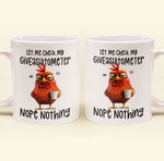 Funny Mug - Let Me Check My Giveashitometer Nope Nothing - Fun Gifts For Coworkers, Friends, Family - Personalized Mug
