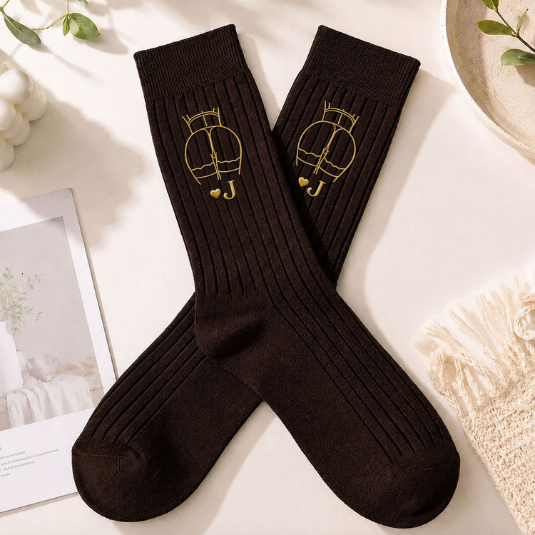 Funny Adult Naughty Gifts For Him - Upload Spicy Photo - Personalized Embroidered Socks