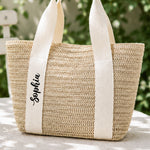 Gift For Her Summer Style - Personalized Straw Bag
