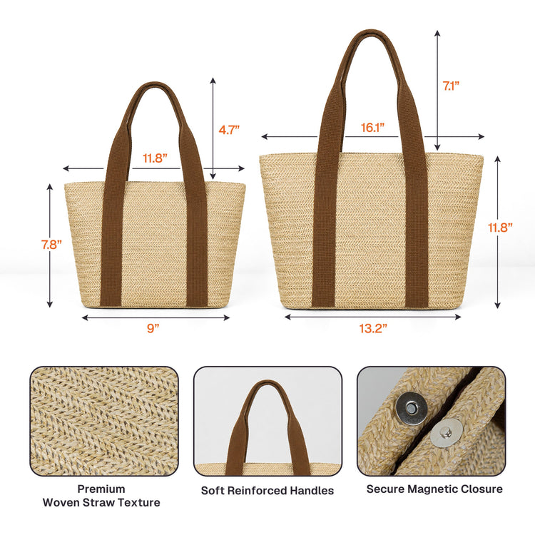 Gift For Her Summer Style - Personalized Straw Bag