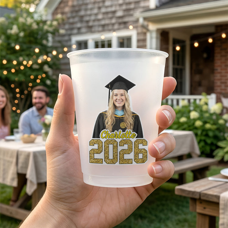 Graduation Custom Face And Name - Personalized Cups
