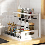L-Shaped Under Sink Organizer - White