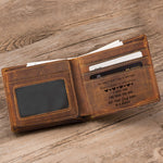 I Love You For Who You Are But That Cock Sure Is A Bonus - Personalized Leather Wallet