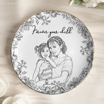 I Love You Mom Custom Photo Ring Dish Gift For Her - Personalized Photo Jewelry Dish