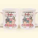 It's You And Me Babe Till The Bitter Wrinkly Saggy End Funny Gift For Couple - Personalized Mug