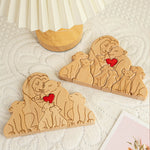 Lion Family - Personalized Wooden Lion Family Puzzle
