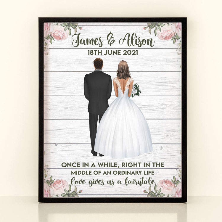Love Fairytale - Personalized Poster - Bride & Groom