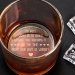 My Butt Would Be So Lonely Without You Touching It - Personalized Engraved Whiskey Glass