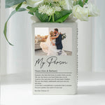 My Person Custom Photo Couple Anniversary Valentine's Day Christmas Gifts - Personalized Vase