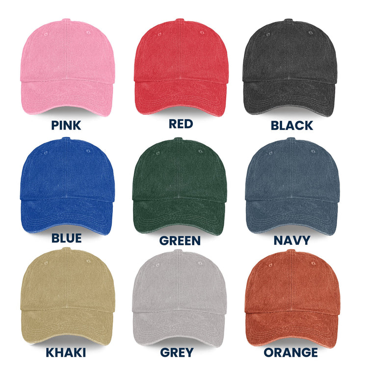 Name In Nautical Flags - Personalized Distressed Denim Cap