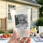 Party Cups Custom Vintage Photo For Birthday Party Favors - Personalized Cups