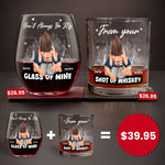 Promise To Always Be By Your Side - Personalized Whiskey Glass - Gift For Husband