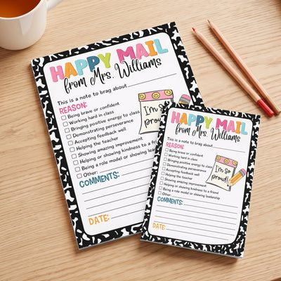 Teacher Happy Mail - Personalized Notepad