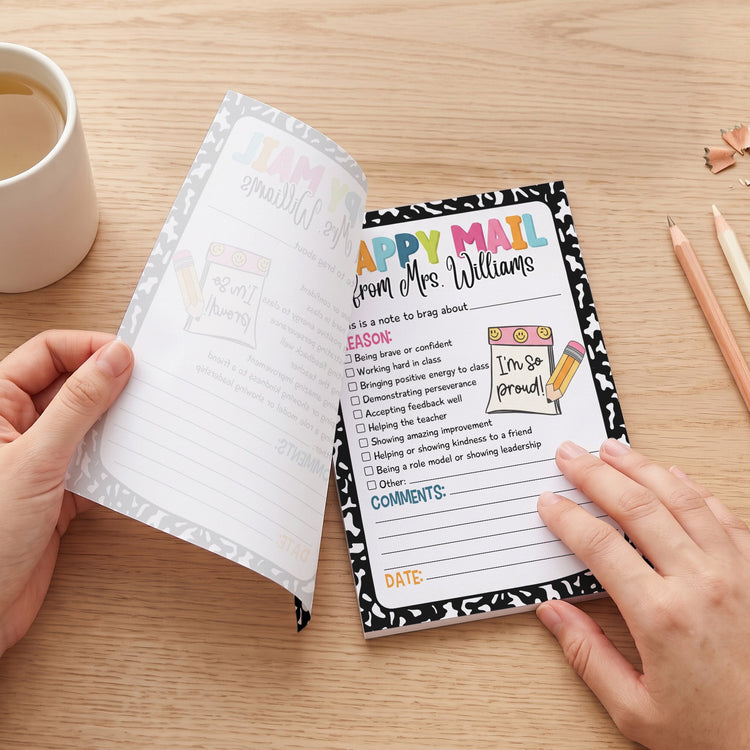 Teacher Happy Mail - Personalized Notepad