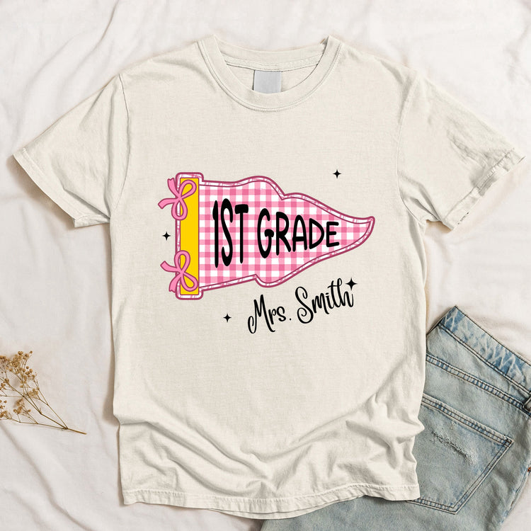 Teacher Team Pennant Flag - Personalized Shirt