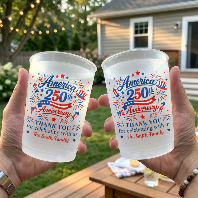 Thank You For Celebrating With Us - Personalized Cups