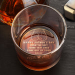The Best Thing That Ever Came Out Of Your Balls - Personalized Engraved Whiskey Glass