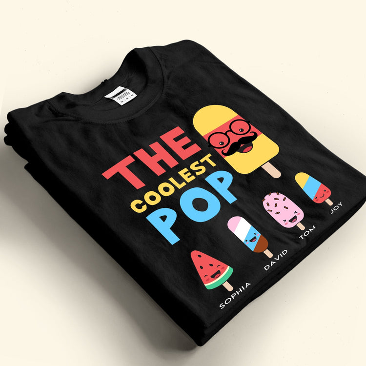 The Coolest Pop - Personalized Shirt - Gift For Grandpa