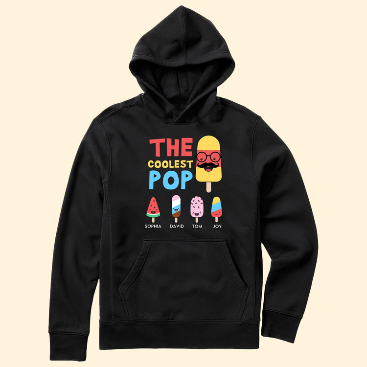 The Coolest Pop - Personalized Shirt - Gift For Grandpa