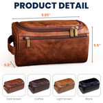 The Dogfather - Personalized Leather Toiletry Bag
