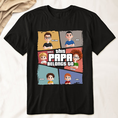This Grandpa Belongs To - Personalized Shirt - Gift For Grandpa