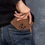 Vintage Monogram - Personalized Leather Wallet