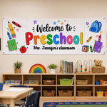 Welcome Class First Day Of School - Personalized Banner
