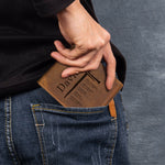 You Are Custom Name Bible Verses - Personalized Leather Wallet