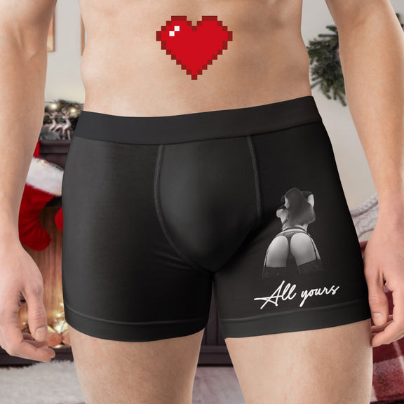 Funny Adult Naughty Gifts For Him - Upload Spicy Photo - Personalized Boxer