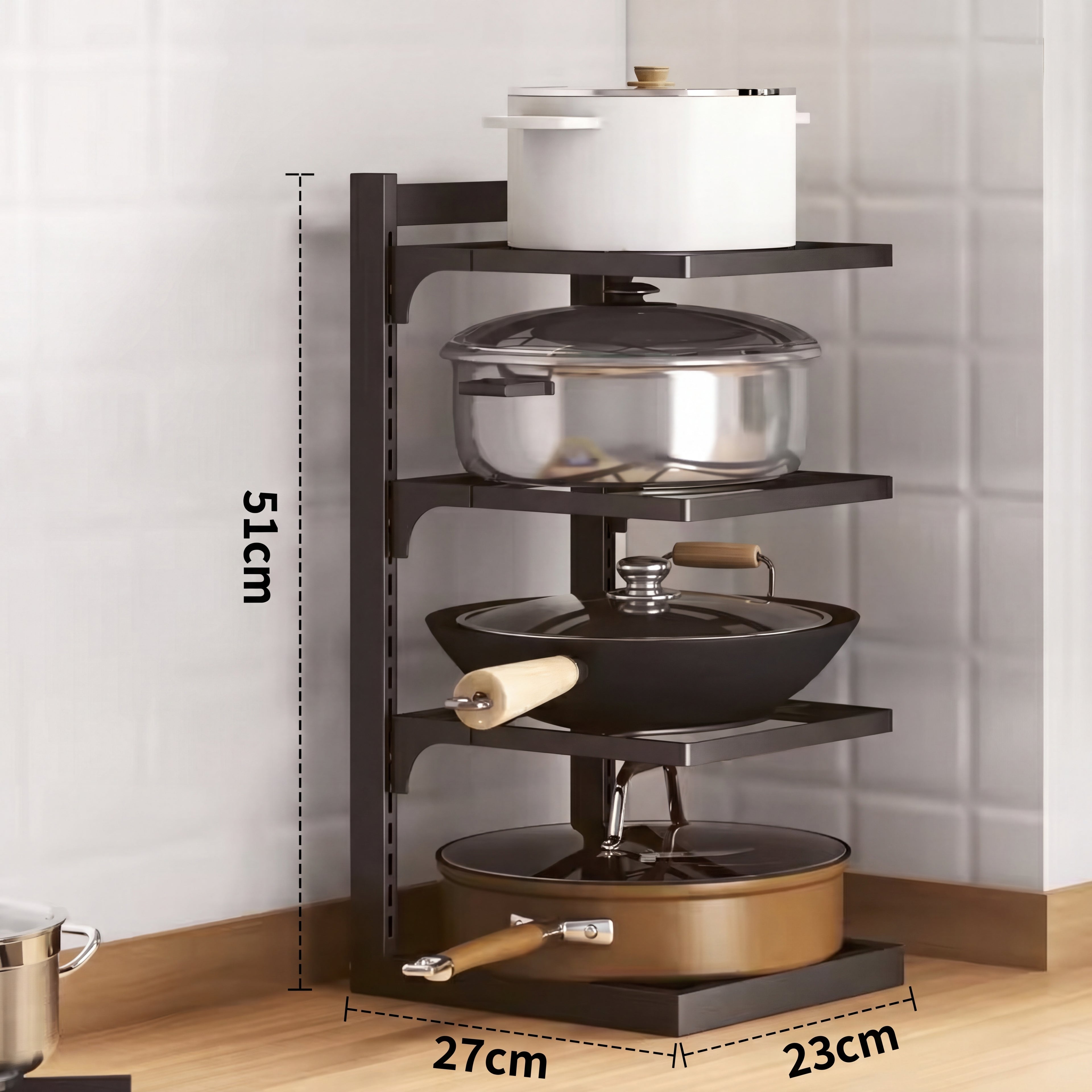 Multi-Layer Pot & Pan Storage Rack