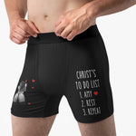 To Do List Funny Adult Naughty Gifts For Him - Upload Spicy Photo - Personalized Boxer